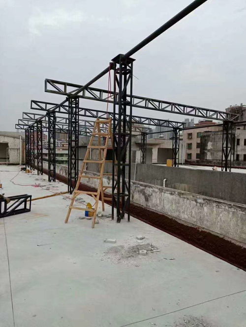 石龍鋼結構隔熱棚搭建施工方案